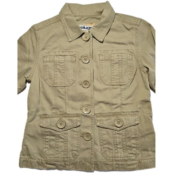 VTG 2000s Khaki Button Up Jacket XS Bella Swan Twilight Aesthetic Grunge Indie - Picture 3 of 15